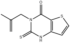 2-mercapto-3-(2-methylprop-2-enyl)thieno[3,2-d]pyrimidin-4(3H)-one 结构式