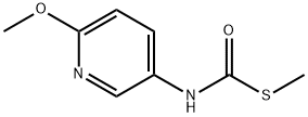 Carbamothioic acid, (6-methoxy-3-pyridinyl)-, S-methyl ester (9CI) 结构式