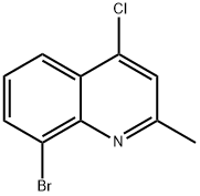 8-溴-4-氯-2-甲基喹啉 结构式
