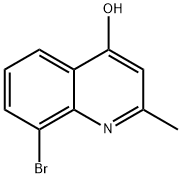 8-溴-4-羟基-2-甲基喹啉 结构式