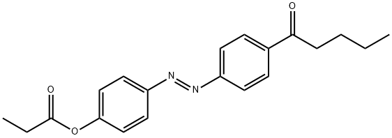 [4-(4-pentanoylphenyl)diazenylphenyl] propanoate 结构式