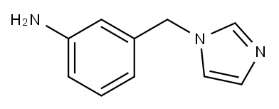 3-(1H-咪唑-1-甲基)苯胺 结构式