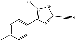 5-氯-2-氰基-4-(4-甲基苯基)咪唑 结构式