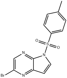 N-甲苯磺酰基-5-溴-4,7-二氮杂吲哚 结构式