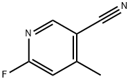 6-氟-4-甲基烟腈 结构式