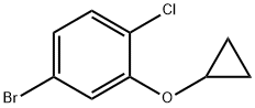 4-bromo-1-chloro-2-cyclopropoxybenzene 结构式