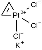 三氯乙烯基铂(II)酸钾 结构式