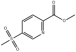 5-甲砜基吡啶-2-甲酸甲酯 结构式