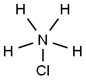 氯化铵-D4 结构式