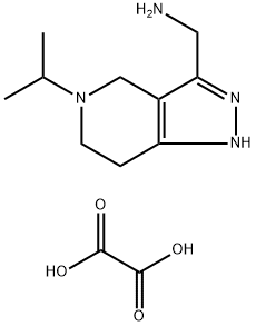 [(5-异丙基-4,5,6,7-四氢-1H-吡唑并[4,3-C]吡啶-3-基)甲基]胺草酸盐 结构式
