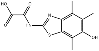 Acetic  acid,  [(6-hydroxy-4,5,7-trimethyl-2-benzothiazolyl)amino]oxo-  (9CI) 结构式