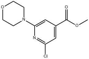 2-氯-6-吗啉异烟酸甲酯 结构式