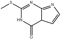 2-(甲硫基)-4A,7-二氢-4H-吡咯并[2,3-D]嘧啶-4-酮 结构式