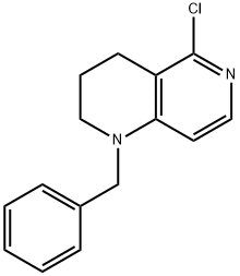 1-BENZYL-5-CHLORO-3,4-DIHYDRO-2H-1,6-NAPHTHYRIDINE 结构式
