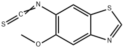 Benzothiazole, 6-isothiocyanato-5-methoxy- (9CI) 结构式