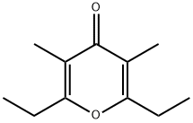 吡喃-4-酮,2,6-二乙基-3,5-二甲基- 结构式
