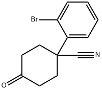 1-(2-溴苯基)-4-氧代环己甲腈 结构式