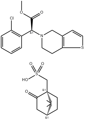 樟脑磺酸氯吡格雷 结构式