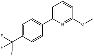 2-甲氧基-6-(4-(三氟甲基)苯基)吡啶 结构式