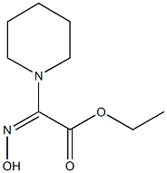 Α-(羟基亚氨基)-1-哌啶乙酸乙酯 结构式