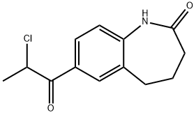 7-(2-CHLOROPROPANOYL)-2,3,4,5-TETRAHYDRO-1H-1-BENZAZEPIN-2-ONE 结构式