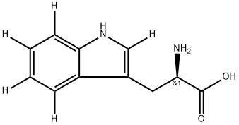 D-色氨酸-D5 结构式