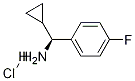 (S)-环丙基(4-氟苯基)甲胺盐酸盐 结构式