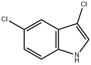 3,5-二氯-1H-吲哚 结构式