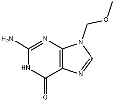 9-甲氧基甲基鸟嘌呤 结构式