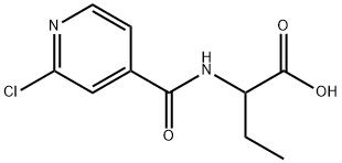 Butanoic  acid,  2-[[(2-chloro-4-pyridinyl)carbonyl]amino]- 结构式