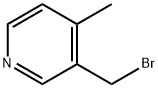 3-(溴甲基)-4-甲基吡啶HBR 结构式