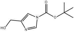 TERT-BUTYL 4-(HYDROXYMETHYL)-1H-IMIDAZOLE-1-CARBOXYLATE 结构式