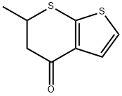 5,6-二氢-6-甲基-4H-噻吩并[2,3-B]噻喃-4-酮 结构式