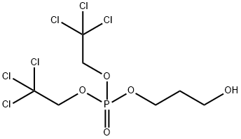 1-bis(trichloroethyl)phosphoryl-1,3-propanediol 结构式