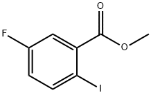 2-碘-5-氟苯甲酸甲酯 结构式