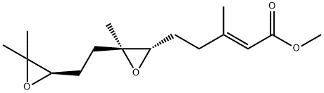 methyl 6,7-10,11-bis(epoxy)-3,7,11-trimethyl-2-dodecenoate 结构式