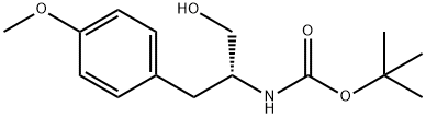 [2-羟基-1-[(4-甲氧基苯基)甲基]乙基]-氨基甲酸1,1-二甲基乙基酯(R)- 结构式