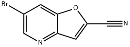 6-Bromofuro[3,2-b]pyridine-2-carbonitrile 结构式