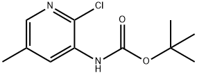 叔丁基2 - 氯-5 - 甲基吡啶-3 - 基氨基甲酸 结构式