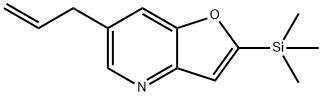 6-ALLYL-2-(TRIMETHYLSILYL)FURO[3,2-B]PYRIDINE 结构式