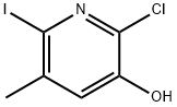 2-Chloro-6-iodo-5-methylpyridin-3-ol 结构式