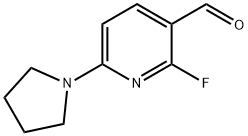 2-Fluoro-6-(pyrrolidin-1-yl)nicotinaldehyde 结构式
