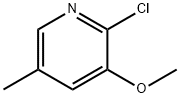 2-氯-3-甲氧基-5-甲基吡啶 结构式