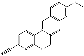 1-(4-Methoxybenzyl)-2-oxo-2,3-dihydro-1H-pyrido[2,3-b][1,4]oxazine-6-carbonitrile 结构式