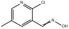 2-氯-5-甲基-3-吡啶甲醛肟 结构式
