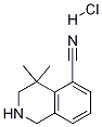 4,4-diMethyl-1,2,3,4-tetrahydroisoquinoline-5-carbonitrile hydrochloride 结构式