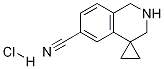 2',3'-二氢-1'H-螺[环丙烷-1,4'-异喹啉]-6'-甲腈盐酸盐 结构式