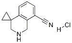 2',3'-二氢-1'H-螺[环丙烷-1,4'-异喹啉]-8'-甲腈盐酸盐 结构式