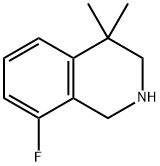 8-氟-4,4-二甲基-1,2,3,4-四氢异喹啉 结构式