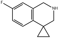 7'-氟-2',3'-二氢-1'H-螺[环丙烷-1,4'-异喹啉 结构式